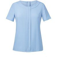 Kurzärmlige Bluse mit Frontfalten