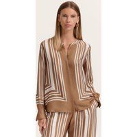 Bluse mit geometrischem Bordüren-Print