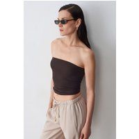 Minimalistisches Trägerloses Bandeau-Oberteil