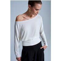 Lässige Jersey-Bluse mit Bootsausschnitt