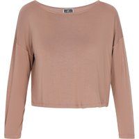 Lockere Jersey-Bluse mit U-Boot-Ausschnitt