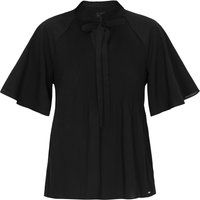 Elegante Plissee-Bluse mit Schluppe