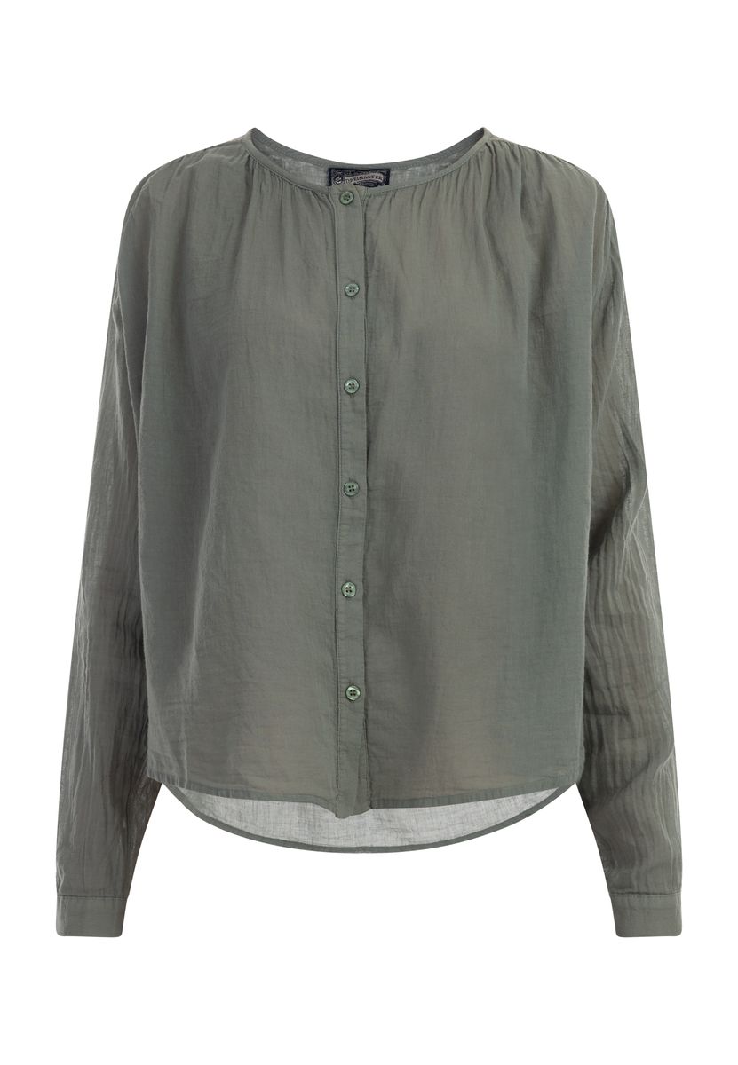 Leichte Crinkle-Bluse mit Falten