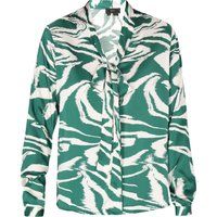 Elegante Schluppenbluse mit Zebramuster