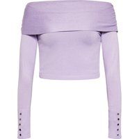 Elegantes Drapiertes Bardot Strickoberteil