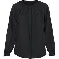 Elegante Plissee-Bluse mit Puffärmeln