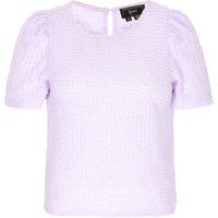 Strukturierte Bluse mit Puffärmeln