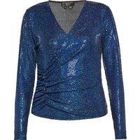 Eleganter glitzernder Pailletten-Wickel-Look