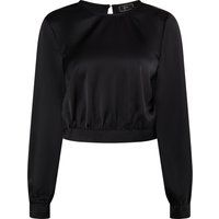 Elegante Satinbluse mit Taillenbund