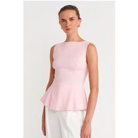 Ärmelloses Peplum-Oberteil