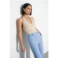 Eleganter Halterneck-Body mit Cut-out