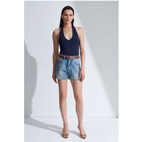 Jersey-Bodysuit mit Neckholder-Ausschnitt