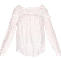 Bestickte Boho Off-Shoulder Bluse