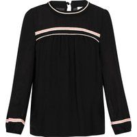 Boho-Bluse mit dekorativem Flechtdetail