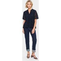 Elegante Spitzenbluse mit floralem Muster
