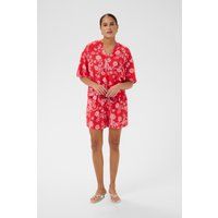 Entspanntes Kurzarm-Top mit Blumenmuster