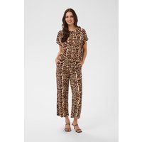 Locker geschnittene Bluse mit Leopardenmuster