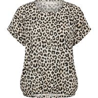 Locker geschnittene Bluse mit Leopardenmuster