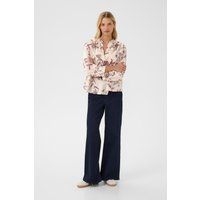 Oversized-Baumwollbluse mit floralem Muster