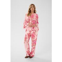 Print-Bluse mit Volants