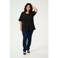 Strukturierte Bluse mit Ellbogenlänge