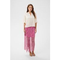 Elegante fließende Bluse mit V-Ausschnitt