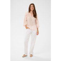 Florale Bluse mit Volantärmeln