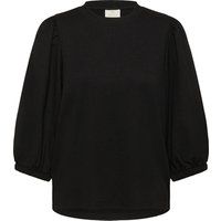 Strukturierte Bluse mit Puffärmeln
