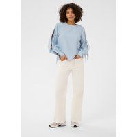 Gestreifte Bluse mit Ärmel-Cut-outs