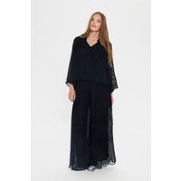 Elegante A-Linien-Plissee-Bluse
