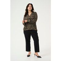 Bluse mit abstraktem Tiermuster