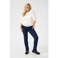 Strukturierte Strickbluse mit Ballonärmeln