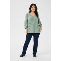 Bestickte Bluse mit V-Ausschnitt