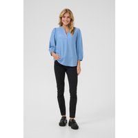 Tunika-Bluse mit Puffärmeln