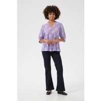Filigrane Lochspitzen-Bluse mit Puffärmeln