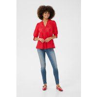 Aufwendige Spitzen-Bluse mit Lochmuster