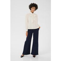 Relaxed-Fit-Schluppenbluse mit Spitze