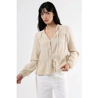 Boho-Stufenbluse mit Schößchen