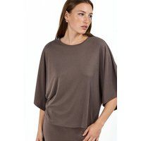 Locker geschnittene gerippte Strickbluse