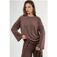 Relaxte Bluse aus Modal-Mix