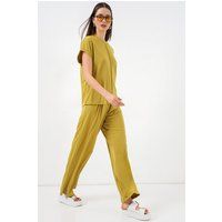 Locker geschnittene Kurzarm-Bluse