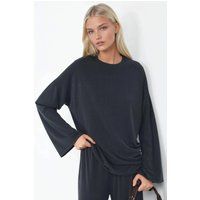 Lockere Modal-Bluse mit Rundhalsausschnitt