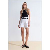 Geripptes Baumwoll-Halterneck-Top