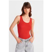 Feinstrick-Tanktop mit U-Ausschnitt