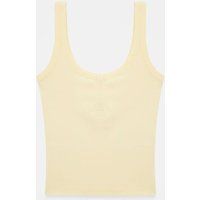 Geripptes Crop-Top mit U-Ausschnitt