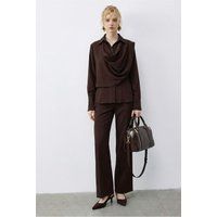 Set aus Schalbluse und Weithose