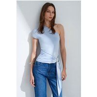 Asymmetrisches One-Shoulder Jersey-Top
