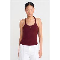 Henley-Top aus Rippstrick