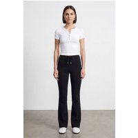 Schmal geschnittenes Henley Crop-Top