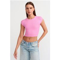 Eng anliegendes Jersey Crop Top